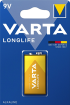 Baterie Varta Longlife 6LR61 BLI 1 Alkaline (04122101411) - obraz 1