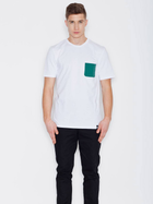 T-shirt męski bawełniany Visent V002 XL Biały (5902249100433) - obraz 4