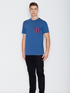 T-shirt męski bawełniany Visent V002 XL Niebieski (5902249100488) - obraz 4