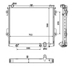 Радиатор охлаждения двигателя LEXUS LX 570 VVTi 08> (выр-во NRF) NRF (53923)
