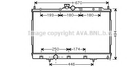 Радіатор охолодження MITSUBISHI OUTLANDER (CU2, 5W) (03-) (аналог MTА2183) (вир-во AVA) Ava (MT2183)