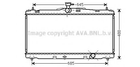 Радиатор охлаждения TOYOTA CAMRY (2012) (выр-во AVA) Ava (TO2650)