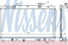 Радиатор охлаждения TOYOTA CAMRY (01-) 2.0/2.4 (выр-во Nissens) Nissens (646351)