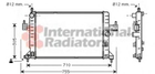 Радиатор охлаждения OPEL COMBO (00-) 1.7 DTi (выр-во Van Wezel) Van Wezel (37002305)