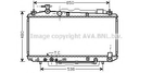 Радіатор охолодження двигуна RAV4 20i AT+-AC 00 (Ava) Ava (TO2301)