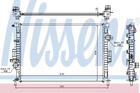 Радиатор охлаждения FORD KUGA (08-)/ MONDEO (07-) (выр-во Nissens) Nissens (66857)