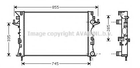 Радиатор, Система охлаждения двигателя Ava (RTA2290)