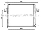 Радиатор, Система охлаждения двигателя Ava (JEA2064)