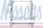 Радіатор охолодження VOLVO 440 (445) (88-) (вир-во Nissens) Nissens (65518)