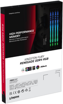 Оперативна пам'ять Kingston Fury DDR4-4600 16384MB PC4-36800 (Kit of 2x8192) Renegade RGB 1Rx8 Black (KF446C19RBAK2/16) - зображення 7