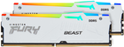 Pamięć Kingston Fury DDR5-5600 32768MB PC5-44800 (Kit of 2x16384) Beast AM5 RGB White (KF556C36BWEAK2-32) - obraz 2