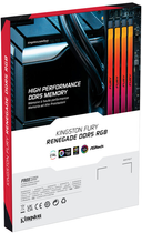 Pamięć Kingston Fury DDR5-6400 16384MB PC5-51200 Renegade RGB Black (KF564C32RSA-16) - obraz 10