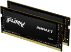 Pamięć Kingston Fury SODIMM DDR4-2666 32768MB PC4-21300 (Kit of 2x16384) Impact Black (KF426S15IB1K2/32) - obraz 1