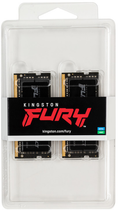 Оперативна пам'ять Kingston Fury SODIMM DDR4-2666 65536 MB PC4-21300 (Kit of 2x32768) Impact Black (KF426S16IBK2/64) - зображення 2