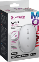 Миша Defender Auris MB-027 Wireless White (4745090821772) - зображення 5