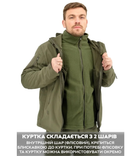 Зимова тактична куртка Eagle Soft Shell WJ-17 з флісом Green Olive 5XL - зображення 6