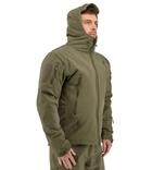 Зимняя тактическая куртка Eagle Soft Shell WJ-17 с флисом Green Olive 5XL - изображение 8