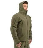 Зимова тактична куртка Eagle Soft Shell WJ-17 з флісом Green Olive 4XL - зображення 8