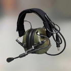 Наушники тактические Earmor M32, активные, со съёмным микрофоном и гарнитурой, цвет – Олива (244821) - изображение 3