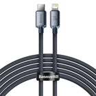 Кабель зарядный Baseus Crystal Shine Series Type-C Lightning 20W 2 м Black (CAJY000301)
