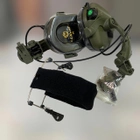 Наушники Earmor M31 с креплением на шлем HD-ACC-08 Олива, активные наушники с адаптером чебурашка на рейку ARC (243811-244442) - изображение 1