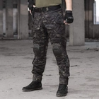 Мужские тактические штаны multicam с наколенниками G3 Combat IDOGEAR, брюки камуфляж Rip Stop черный мультикам, 6933451-M - изображение 3