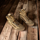 Зимние ботинки военные, полуботы койот тактическая обувь нубук 48 - изображение 5