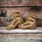 Зимние ботинки военные, полуботы койот тактическая обувь нубук 45 - изображение 3