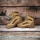 Зимние ботинки военные, полуботы койот тактическая обувь нубук 46 - изображение 3