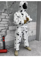 Чоловічий водонепроникний Зимовий маскувальний костюм Клякса Білий (Маскхалат) розмір ХХЛ - зображення 3