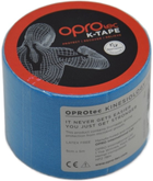 Кінезіологічний тейп OPROtec Kinesiology Tape 5 см x 5 м Синій (TEC57542) - зображення 2
