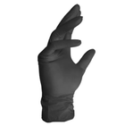 Перчатки нитриловые одноразовые (черные), размер L - изображение 2