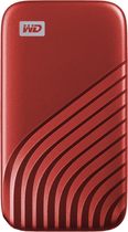 Dysk SSD Western Digital My Passport 2TB USB 3.2 Type-C Czerwony (WDBAGF0020BRD-WESN) External - obraz 1