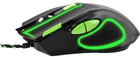 Миша Esperanza MX401 Hawk USB Black/Green (5901299925423) - зображення 4