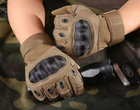 Перчатки защитные на липучке FQ20T001 Песочный L (Kali) - изображение 3