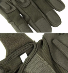 Перчатки защитные полнопалые на липучке FQ16S003 Оливковый L (Kali) - изображение 6