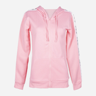 Bluza damska rozpinana streetwear z kapturem Yoclub UBD-0002K-4700 2XL Różowa (5903999435561) - obraz 2