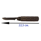 Багатофукціональна сокира EL-2381-5 мисливська, туристична, похідна з ножем, кресалом і свистуном. - зображення 6