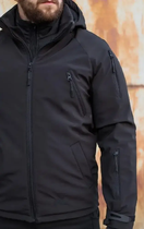 Куртка тактична Хантер Софтшелл чорна на сітці No Brand 46 ( 542 ) - изображение 4