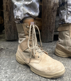Тактические ботинки замш (берцы) песок 46 (стелька 30 см) - изображение 5