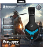 Słuchawki Defender Scrapper 500 Niebieski/Czarny (4714033645010) - obraz 9