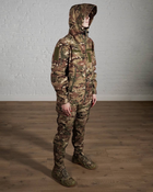 Женская военная тактическая форма SoftShell трехслойная осень/зима куртка и брюки р. M Мультикам - изображение 2