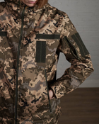 Женская военная тактическая куртка SoftShell трехслойная осень/зима р. S Пиксель - изображение 5