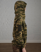 Женская военная тактическая флисовая кофта с капюшоном р. S Пиксель - изображение 3