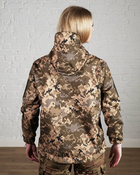 Женская военная тактическая куртка SoftShell трехслойная осень/зима р. M Пиксель - изображение 4