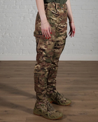 Женские военные штаны тактические SoftShell трехслойные осень/зима р. M Мультикам - изображение 2