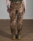 Женские военные штаны тактические SoftShell трехслойные осень/зима р. XL Пиксель - изображение 4