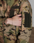 Женская военная тактическая куртка SoftShell трехслойная осень/зима р. M Мультикам - изображение 6