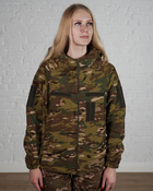 Женская военная тактическая флисовая кофта с капюшоном р. M Мультикам - изображение 1