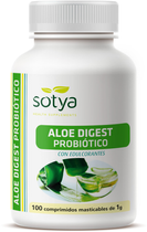 Suplement diety Sotya Aloe Digest Probiotico 100 tabletek do żucia (8427483000655) - obraz 1